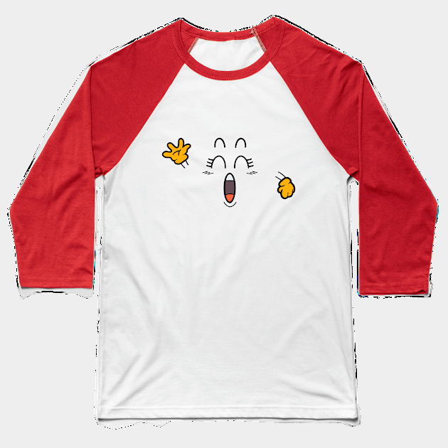 Arale's poo smiling Baseball T-Shirt by Chill Studio